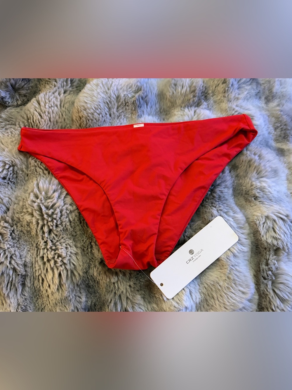 CRZ YOGA Vibrant Red Bikini Bottom